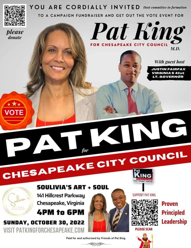 Pat King Fundraiser with Justin Fairfax